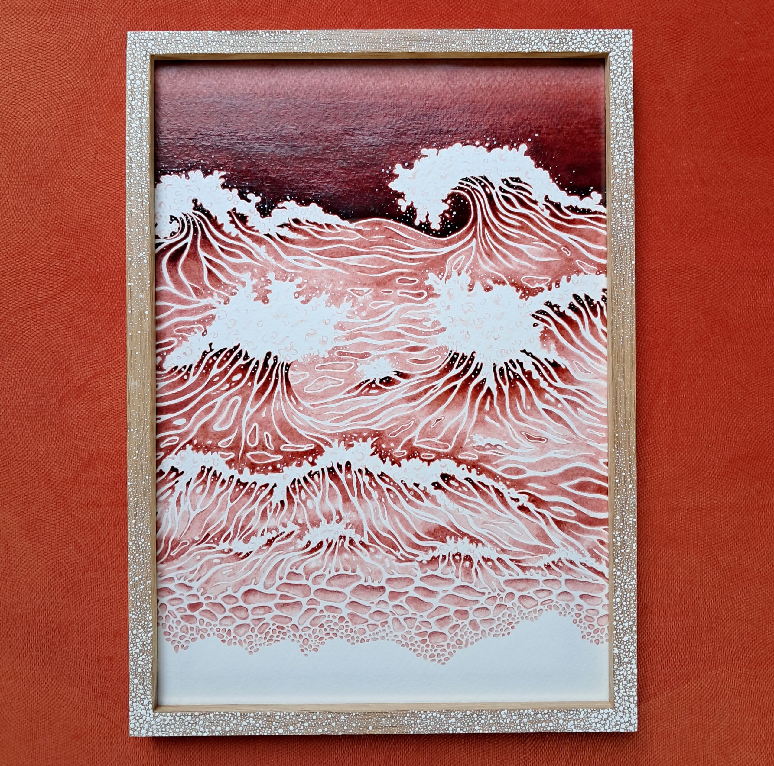 Vagues en eruption