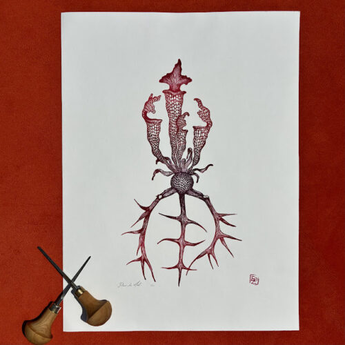 Fleur du mal - 30x40 cm